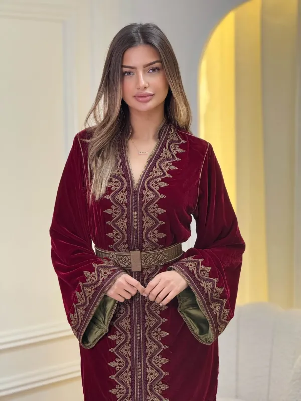 Caftan Rubis Brodé